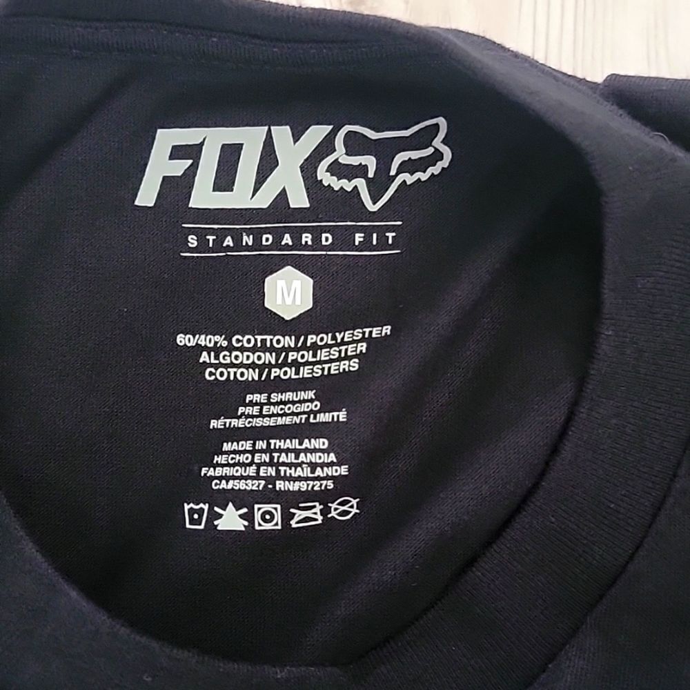 Fox Racing Fox Head Black T-Shirt with front pocket - Picture 5 of 9